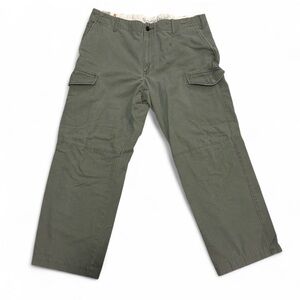 Dockers Diem Olive Green Cargo Pants Mens 36x27 Utility Khaki Workwear Straight